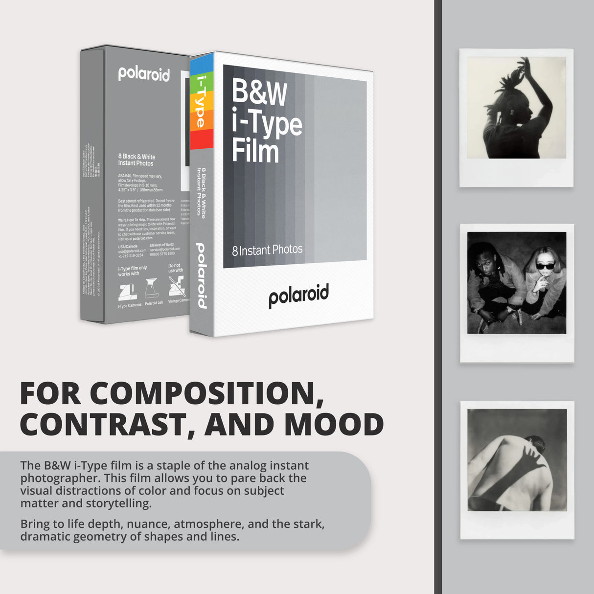 Polaroid NOW+ Instant Camera Generation 2 (White) with Film Kit and B&W Film