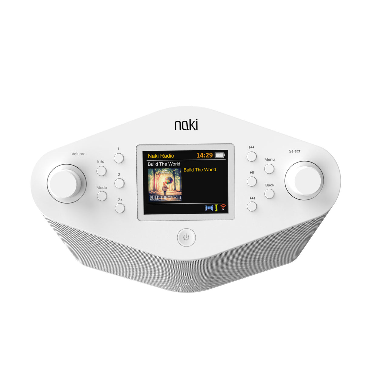 Naki Pulse Max - Online Streaming Kosher Music Player (White)