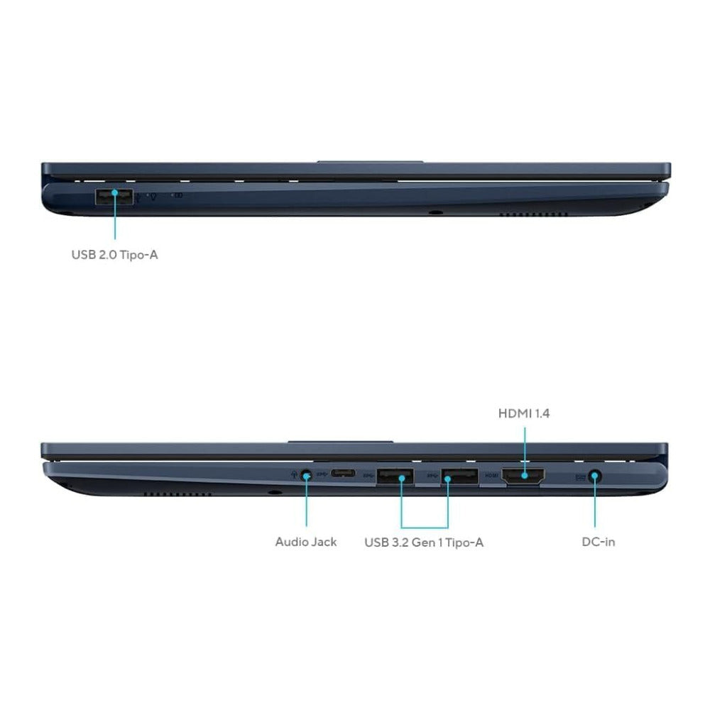 ASUS Vivobook 14inch FHD Laptop - Core i3-1315U, 8GB RAM, 128GB SSD (Quiet Blue)