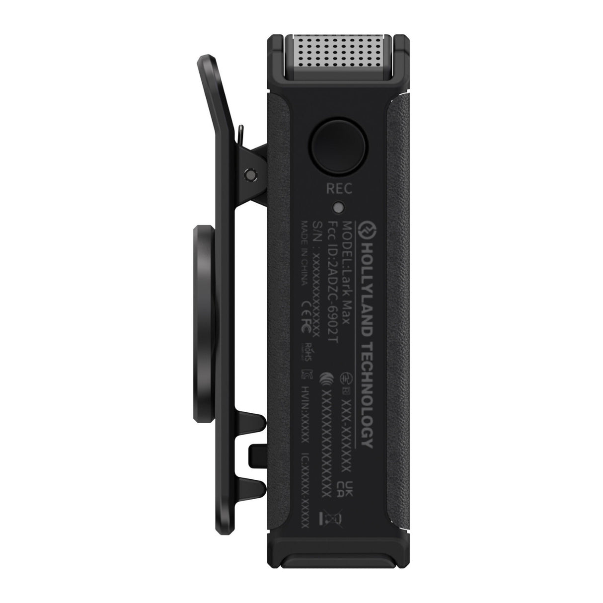 Hollyland LARK MAX Clip-On Wireless Microphone Transmitter (2.4 GHz, Black)