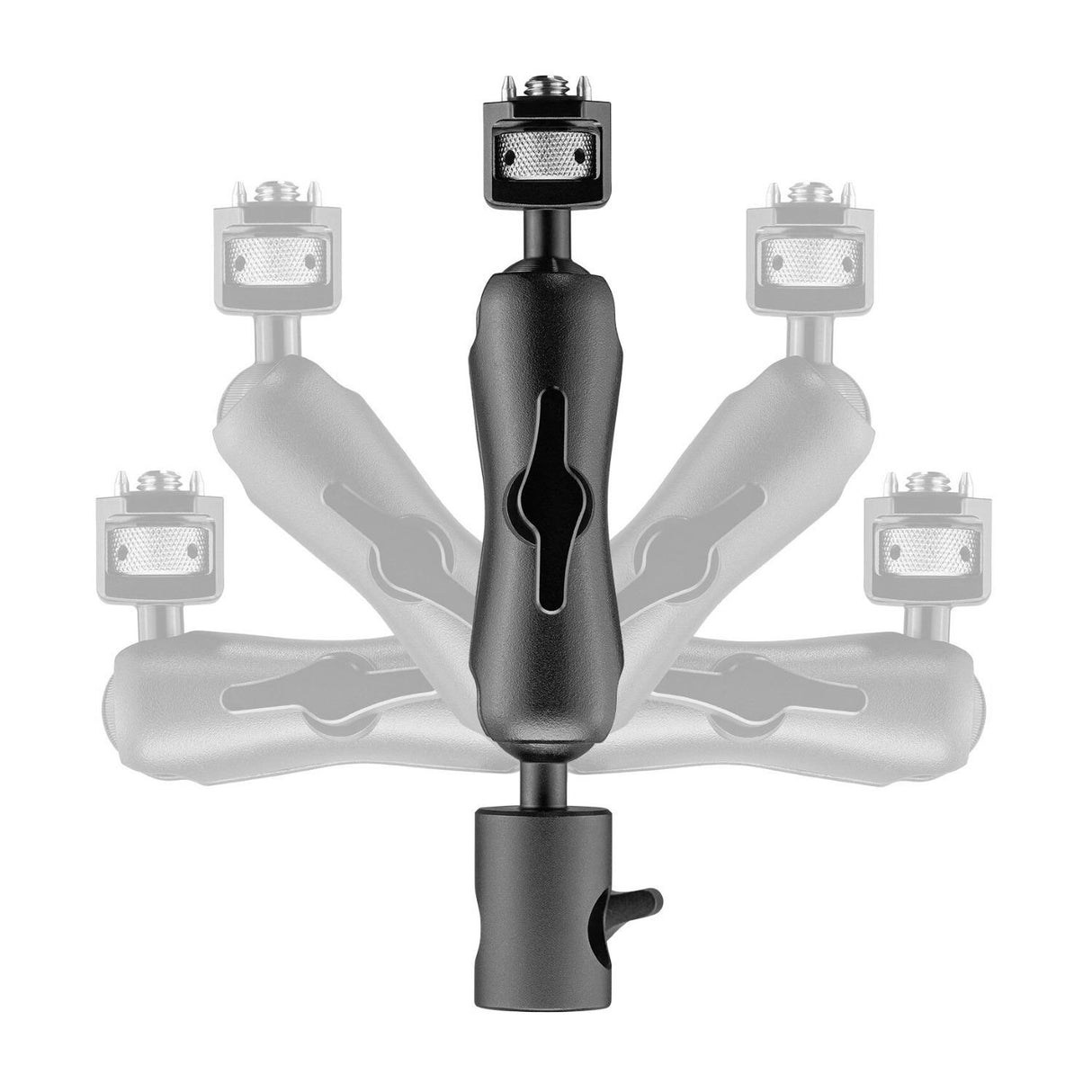 Westcott Dual-Joint 3/8 Inch Anti-Twist Tilter Bracket with 360 Rotation