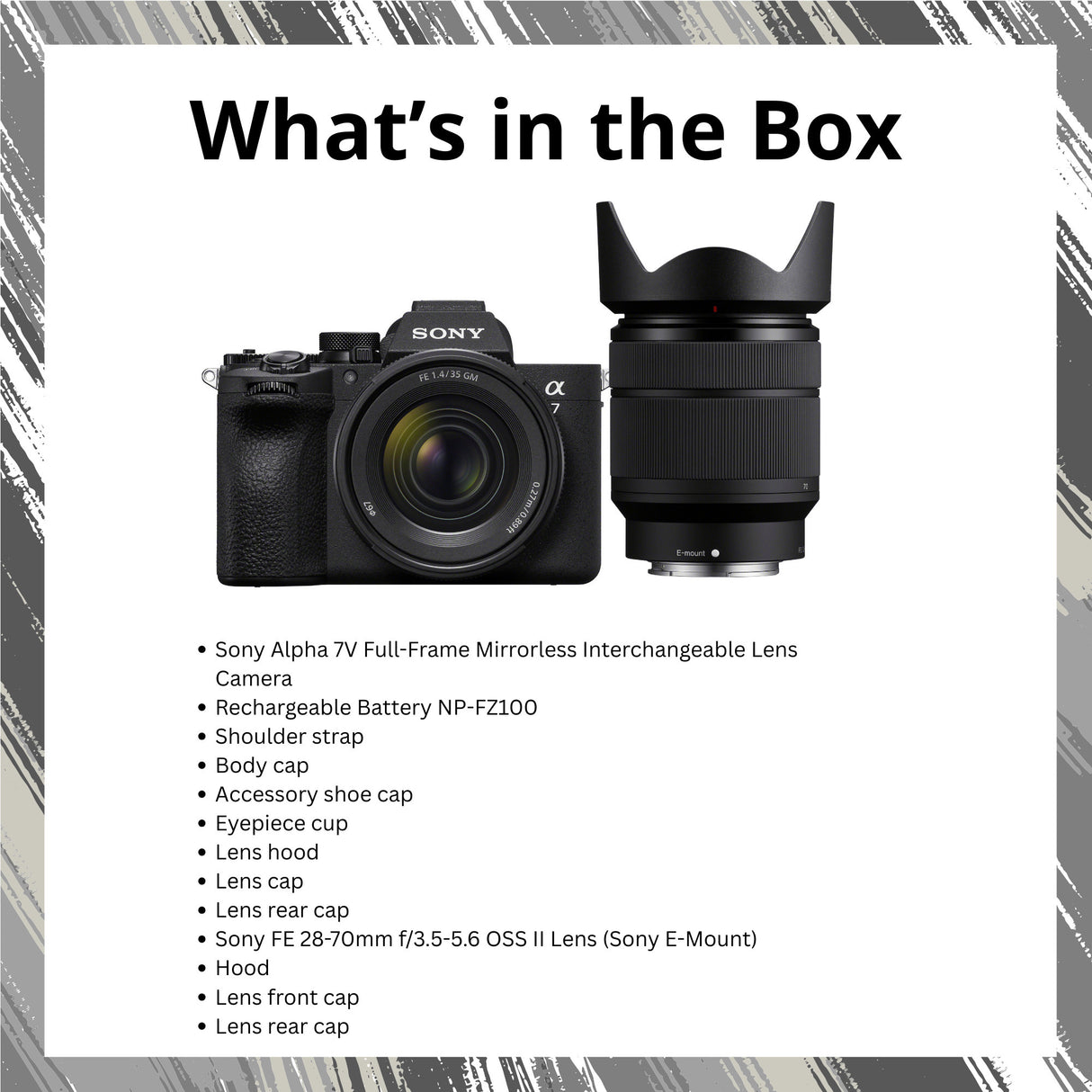 Sony Alpha 7V Full-frame Mirrorless Camera with 28-70mm m2 Lens