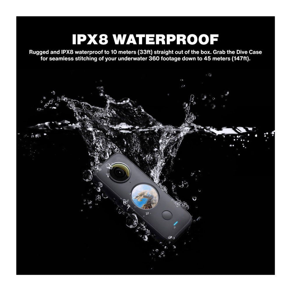 Insta360 ONE X2 Action Camera Bundle: Lens Guard, Carry Case, 128GB MicroSD Card