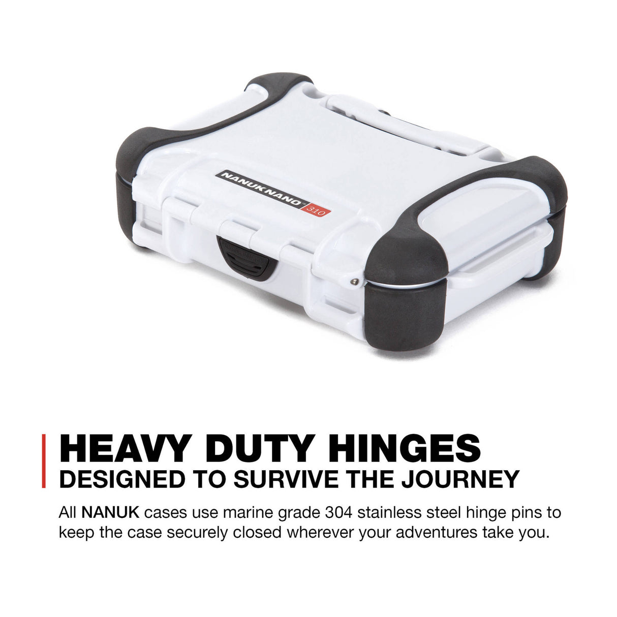 Nanuk Nano 310 Hard Case (White, 0.3L)