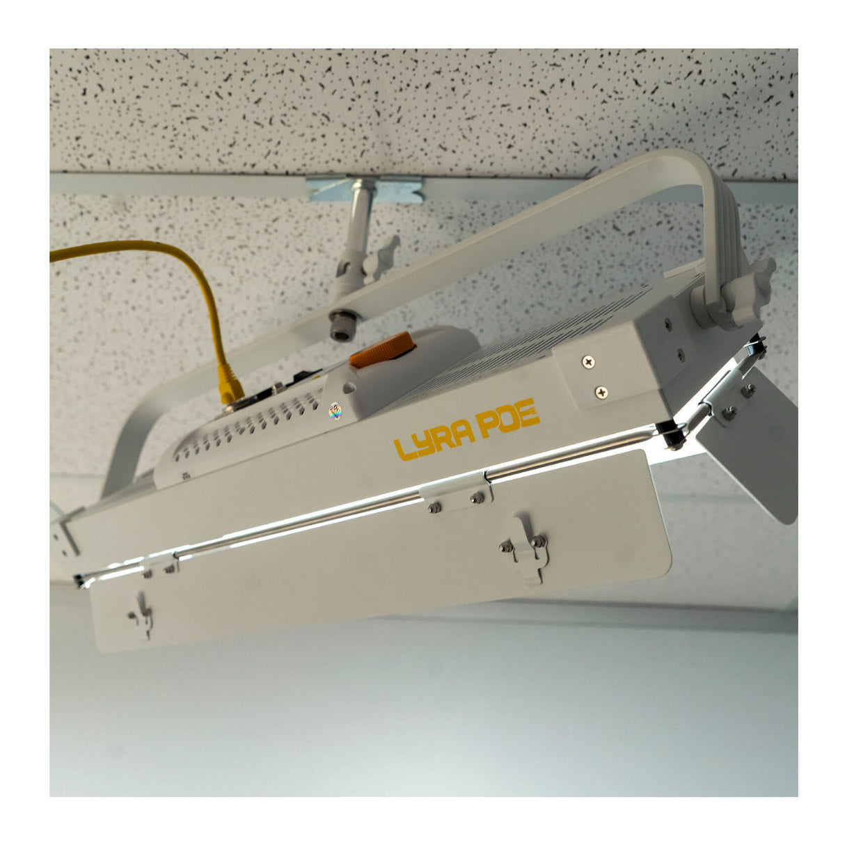 ikan Lyra LBX8-PoE Bi-Color LED Light Panel (White Unmanaged Switch 5-Light Kit)