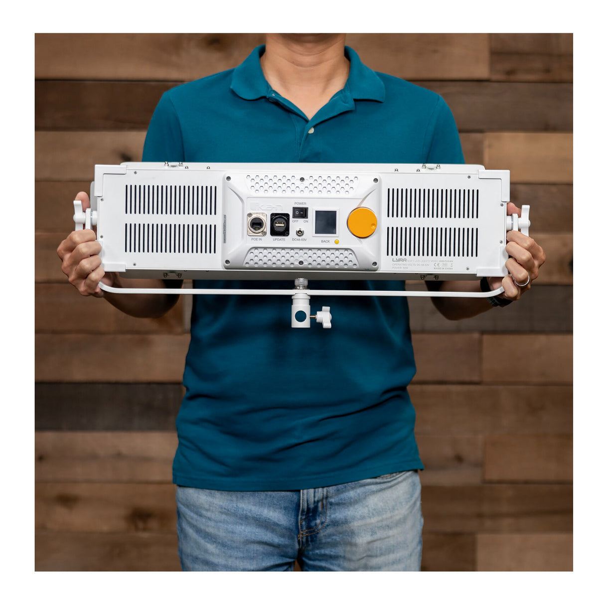 ikan Lyra LBX8-PoE Bi-Color LED Light Panel (White Unmanaged Switch 5-Light Kit)