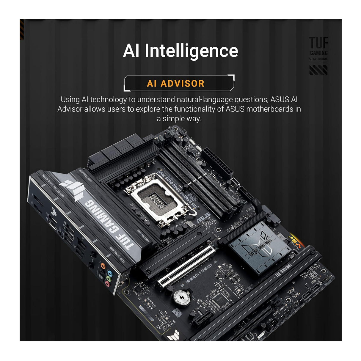 ASUS TUF Gaming B860-PLUS WiFi LGA 1851 ATX Motherboard