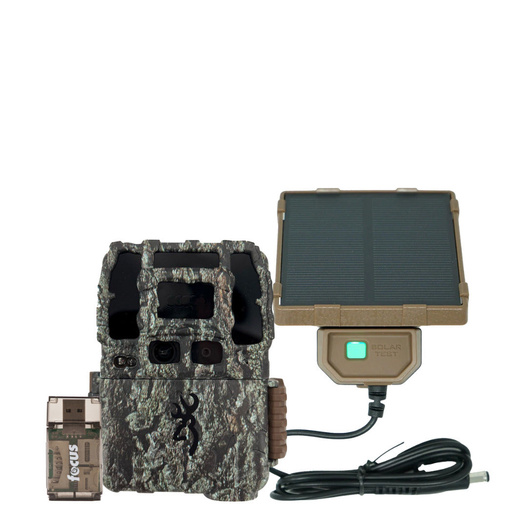 Browning Trail Camera Dark Ops Pro DCL NANO with Solar Power Pack, Card Reader