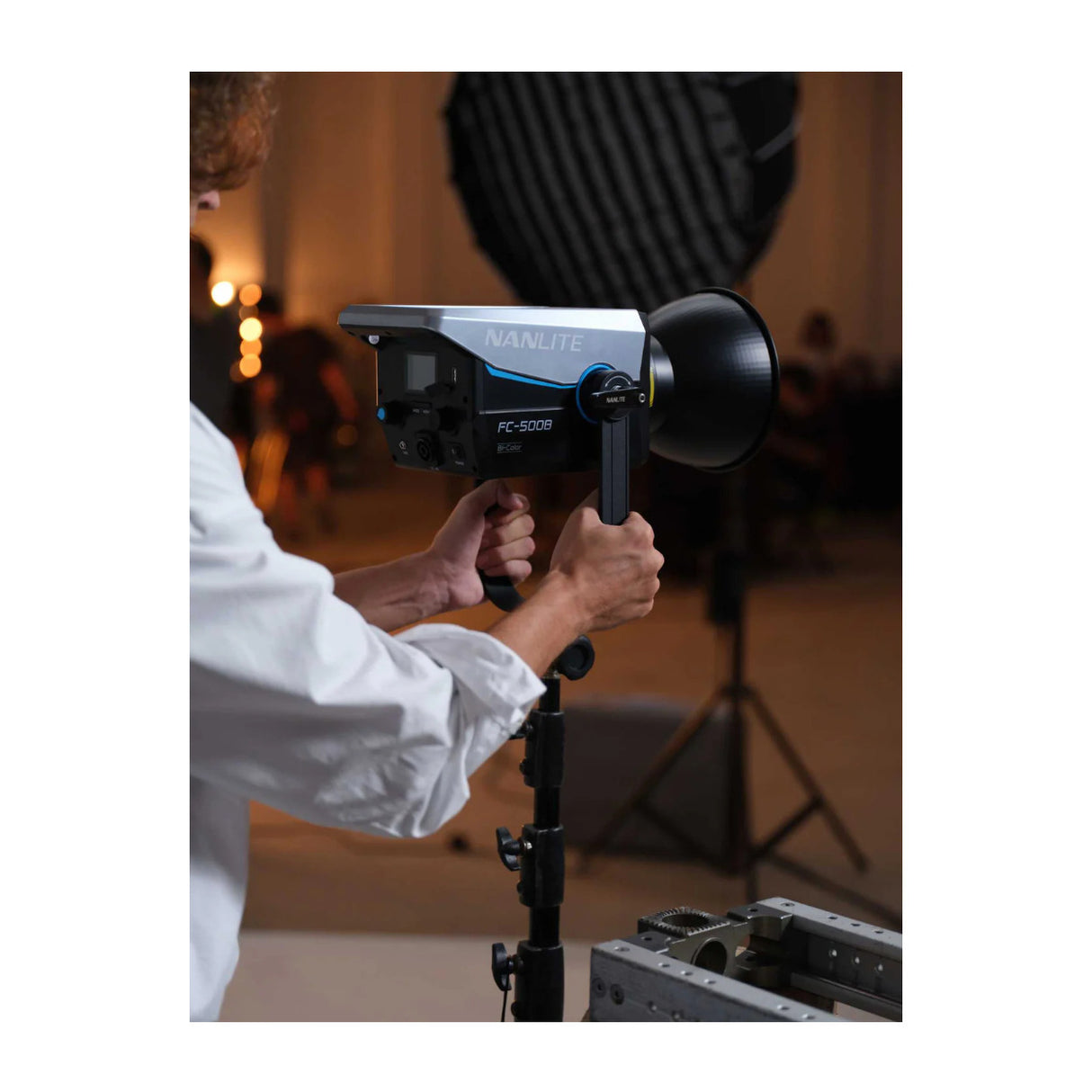 Nanlite FC-500B Bi-Color LED Spotlight 2-Light Kit with Softboxes & Rolling Case