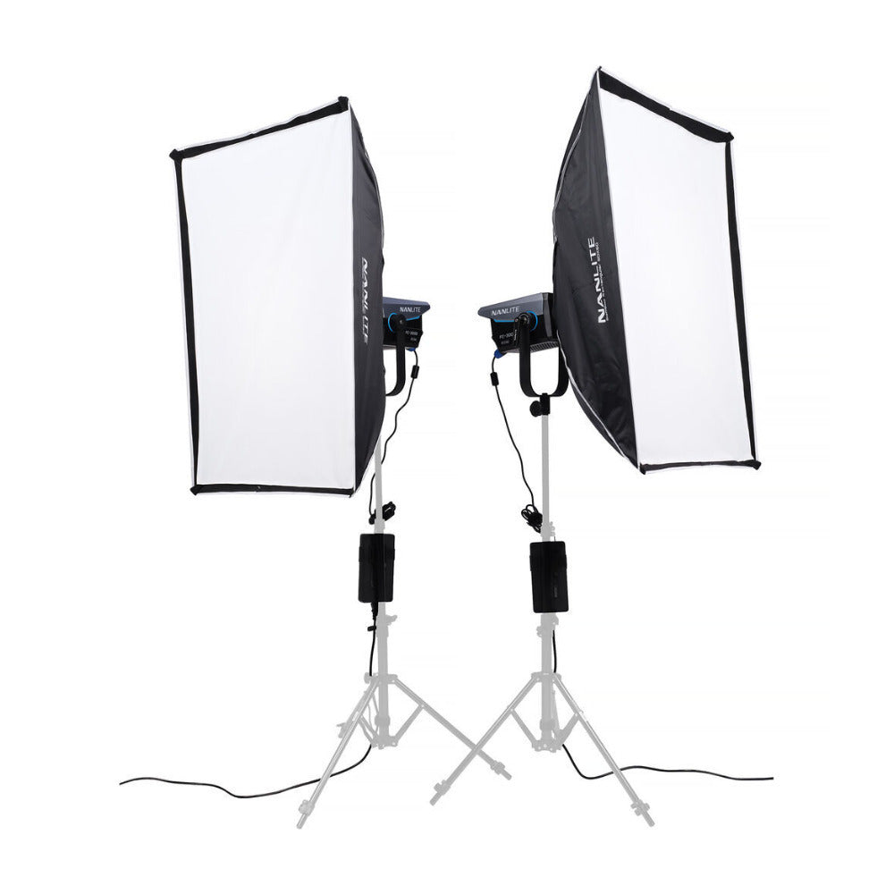 Nanlite FC-300B Bi-Color LED Spotlight 2-Light Kit with Rolling Case