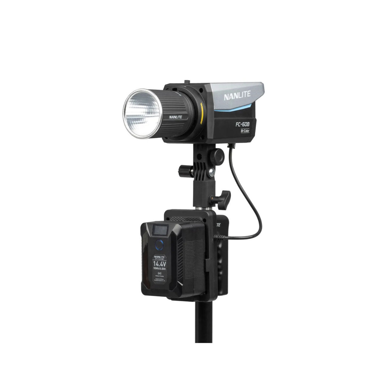 Nanlite V-Mount Battery Grip with DC Connector for Forza 60, FC-60B