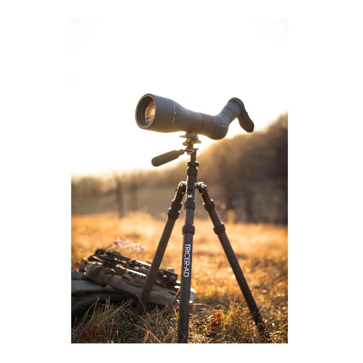 Tricer-AD Sit to Stand Carbon Fiber Tripod with Inverted Leg Design