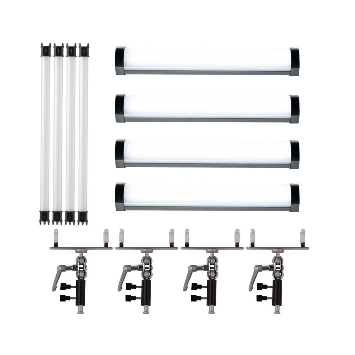 Nanlite PavoTube II 2' 15C RGB LED Tube Light (4-Light Kit) Bundle
