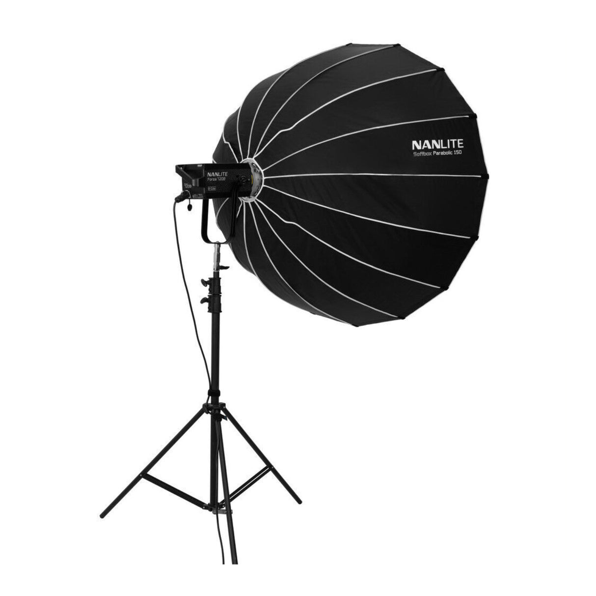 Nanlite Forza 300B II Spotlight with Nanlite Parabolic 150 Softbox Bundle