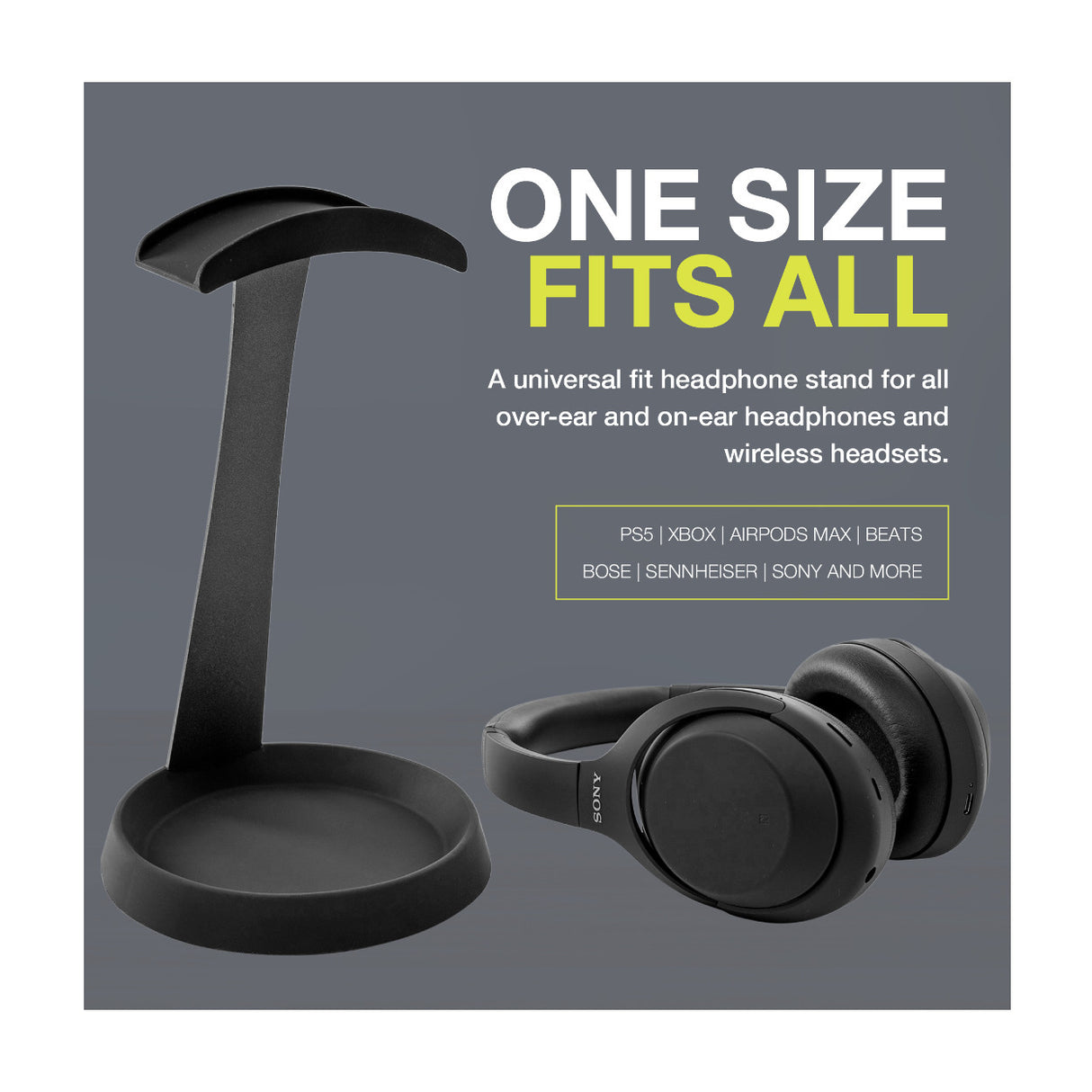 Sony INZONE H9 II Wireless Noise Canceling Gaming Headset (Black) with Stand