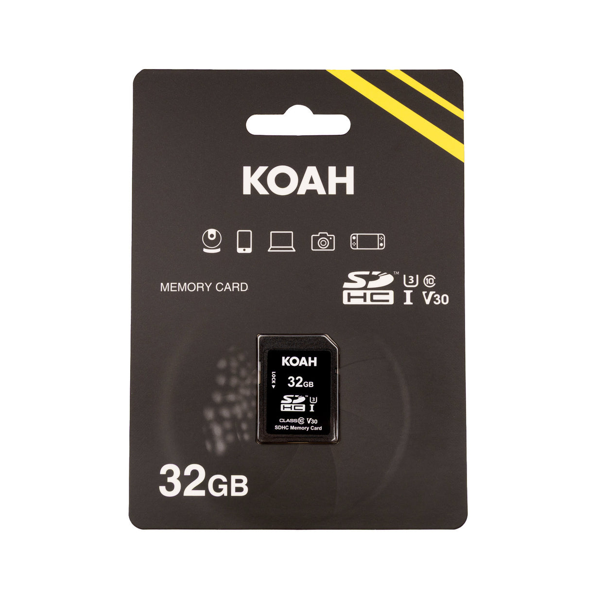 Koah Ultimate 32GB SDHC Memory Card Class10 U3 V30 (10-Pack) with Card Reader