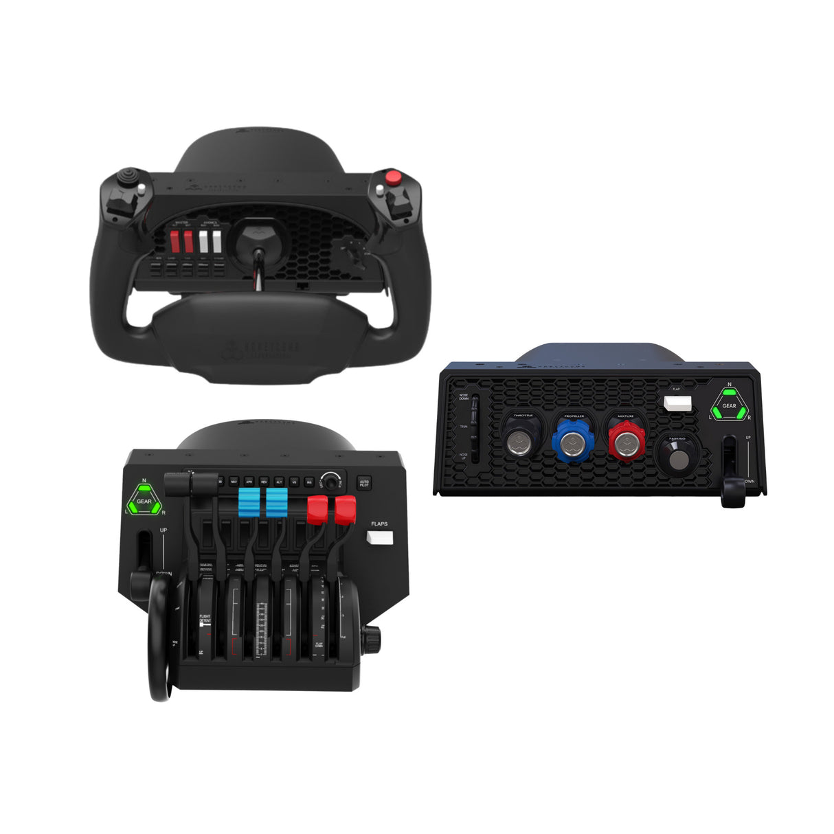 Honeycomb Aeronautical Alpha Flight Controls Yoke & Switch Panel Bundle