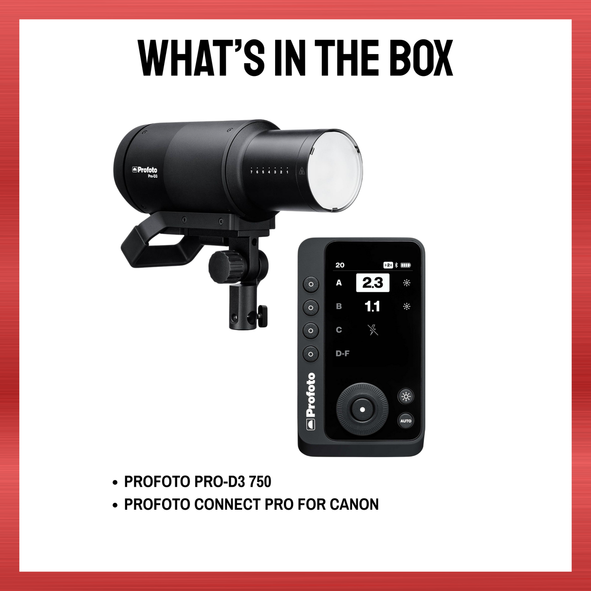 Profoto Pro-D3 Industrial-Grade Monolight (750W) and Connect Pro for Canon