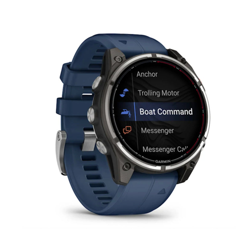 Garmin quatix 8 Pro 47mm AMOLED Marine GPS Smartwatch (Titanium/Captain Blue)