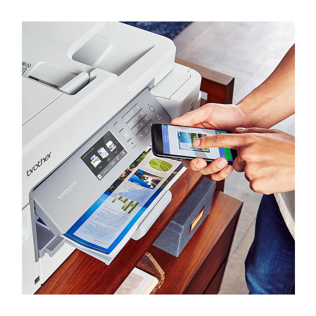 Brother MFC-J5845DW Tank Color Inkjet All-in-One Printer