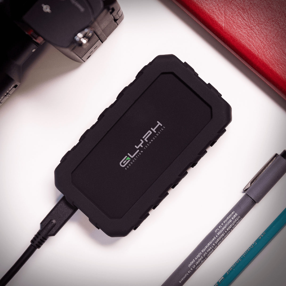 Glyph Atom EX20 High-Intensity 4TB Portable NVMe SSD with USB-C 3.2 Port (Black)