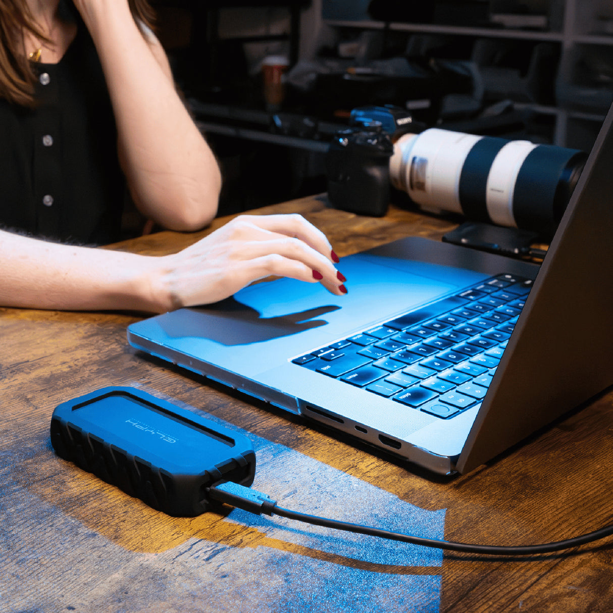 Glyph Atom EX20 High-Intensity 4TB Portable NVMe SSD with USB-C 3.2 Port (Black)