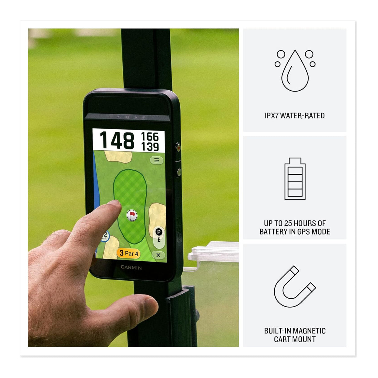 Garmin Approach G82 Launch Monitor and Premium GPS Golf Handheld