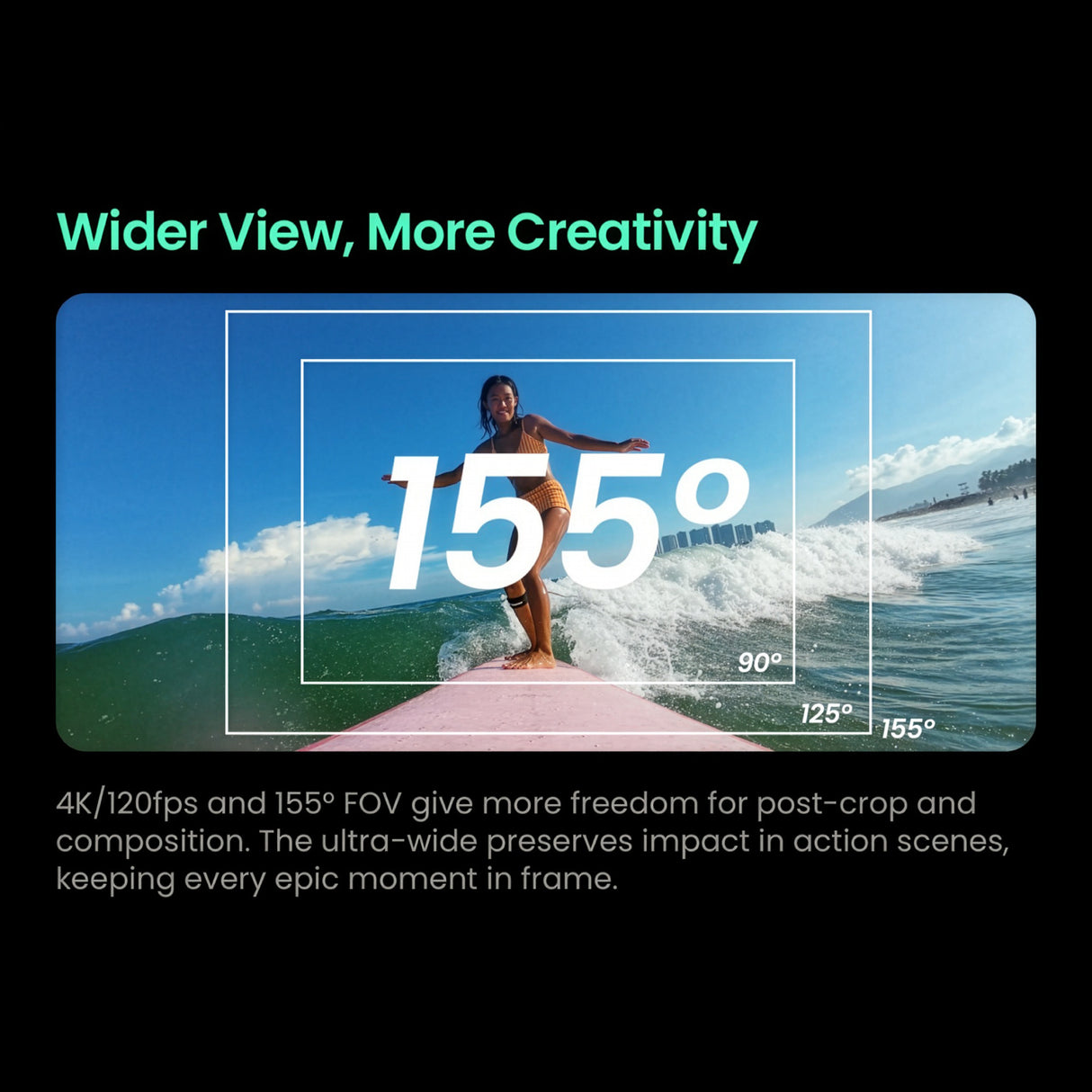 Xtra Edge Waterproof Action Camera with 4K Video Resolution and Dual Screens