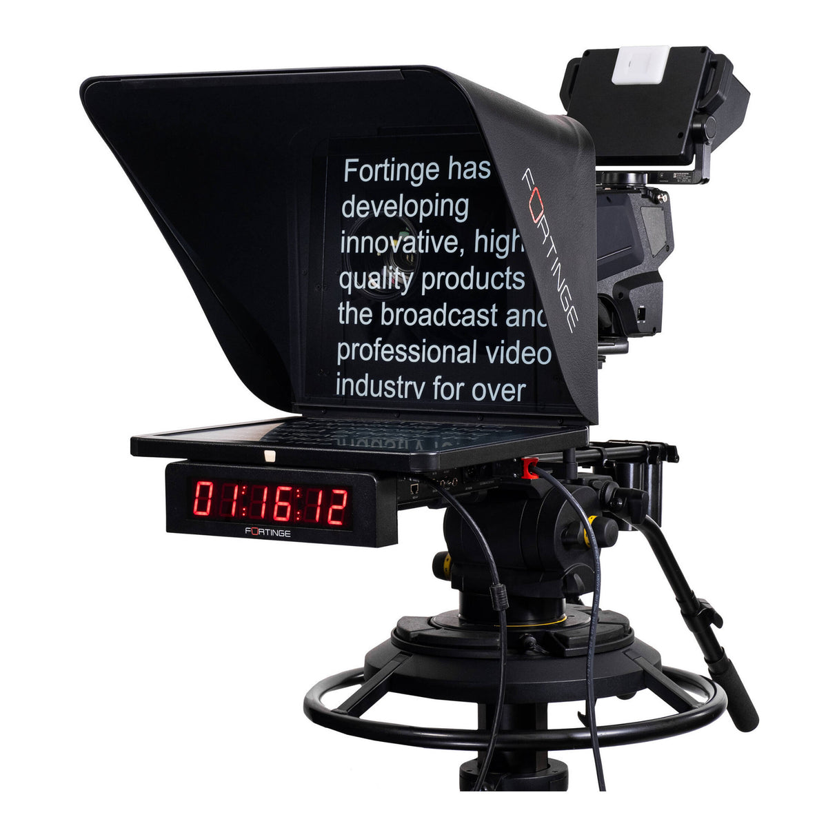 Fortinge 17 Inch Studio Prompter Set with HDMI BNC VGA and SDI (High Brightness)