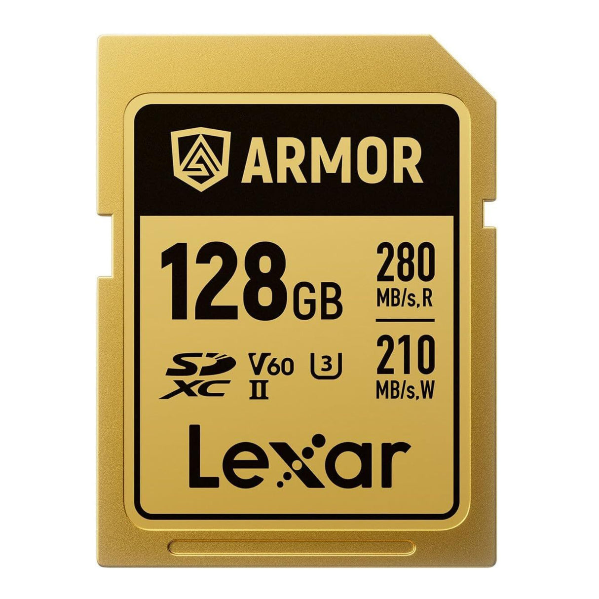 Lexar Professional ARMOR GOLD 128GB UHS-II V60 SDXC Memory Card