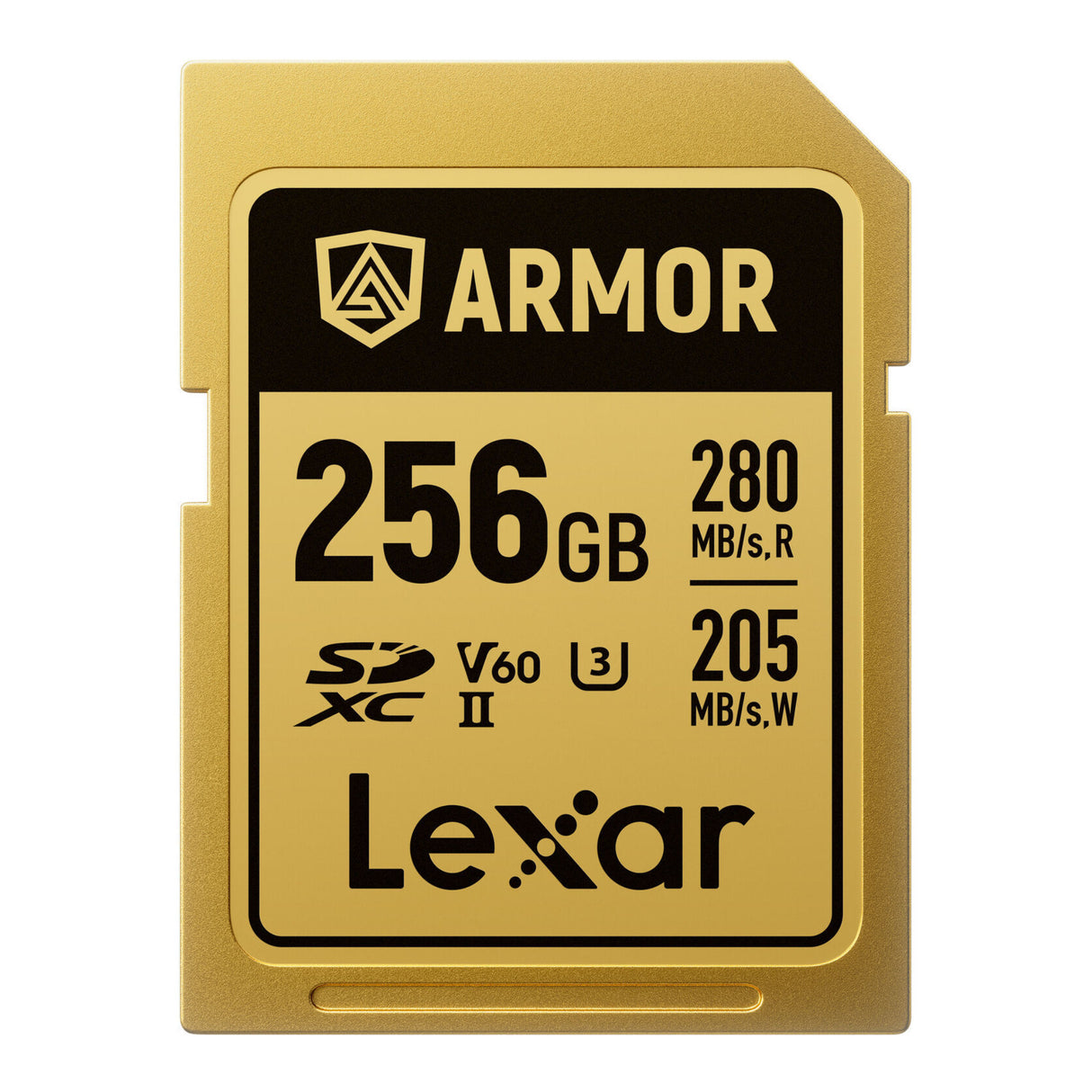 Lexar Professional ARMOR GOLD 256GB UHS-II V60 SDXC Memory Card