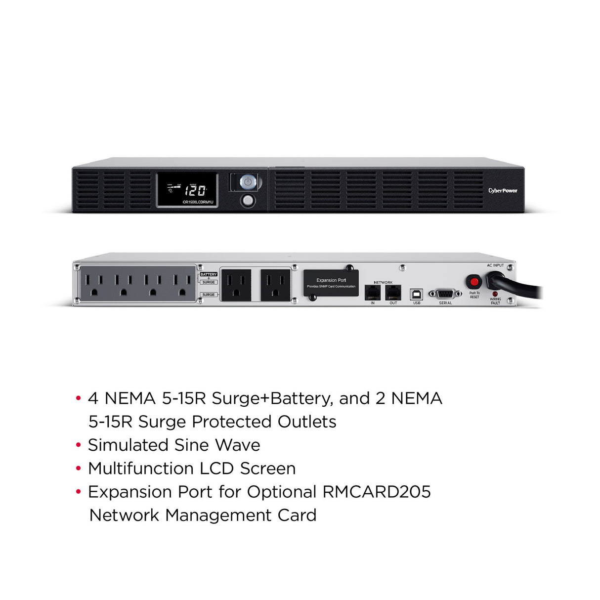 CyberPower Smart App Intelligent LCD UPS Battery Backup and Surge Protector