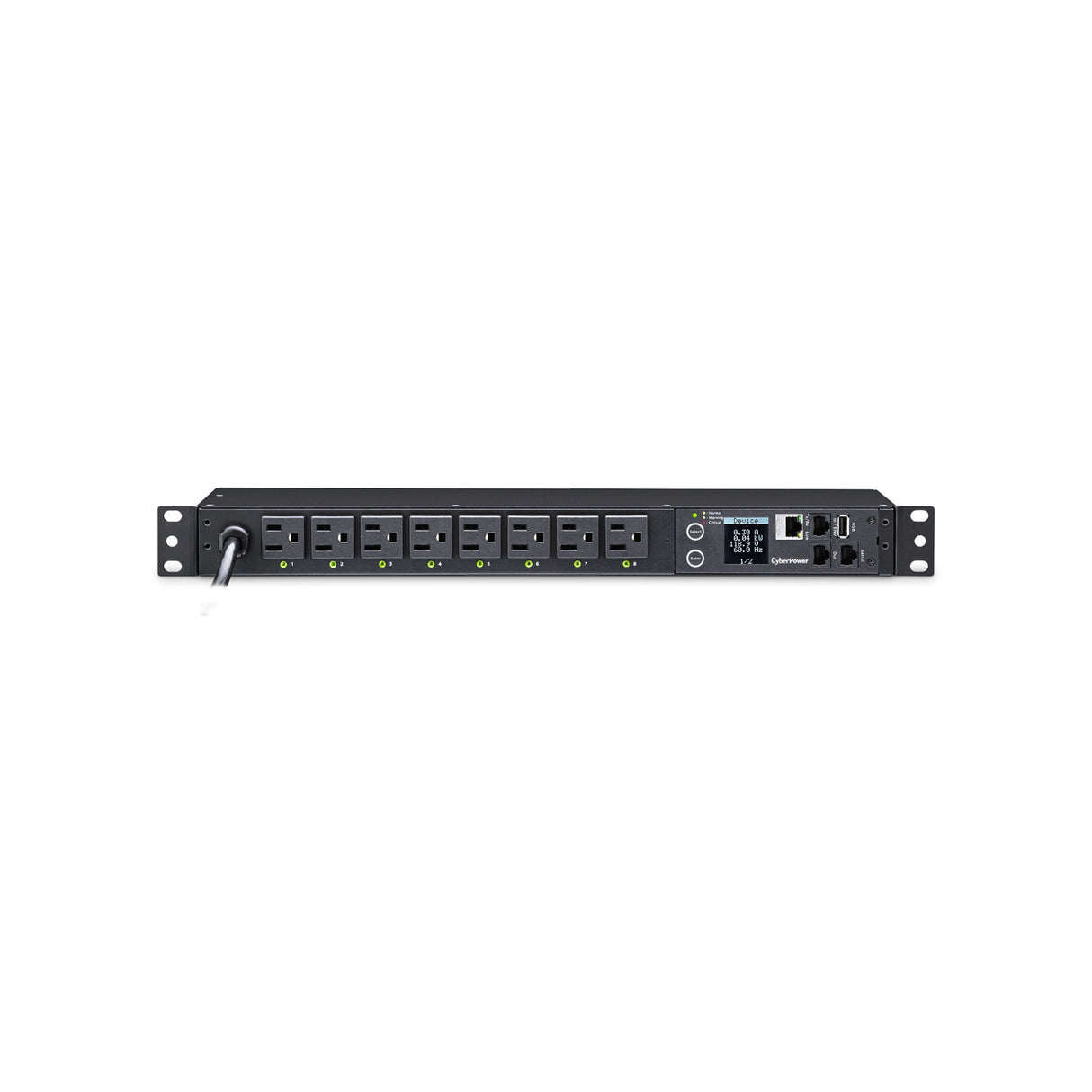 CyberPower PDU41001 Switched PDU (Derated to 12A), 8 Outlets, 1U Rackmount