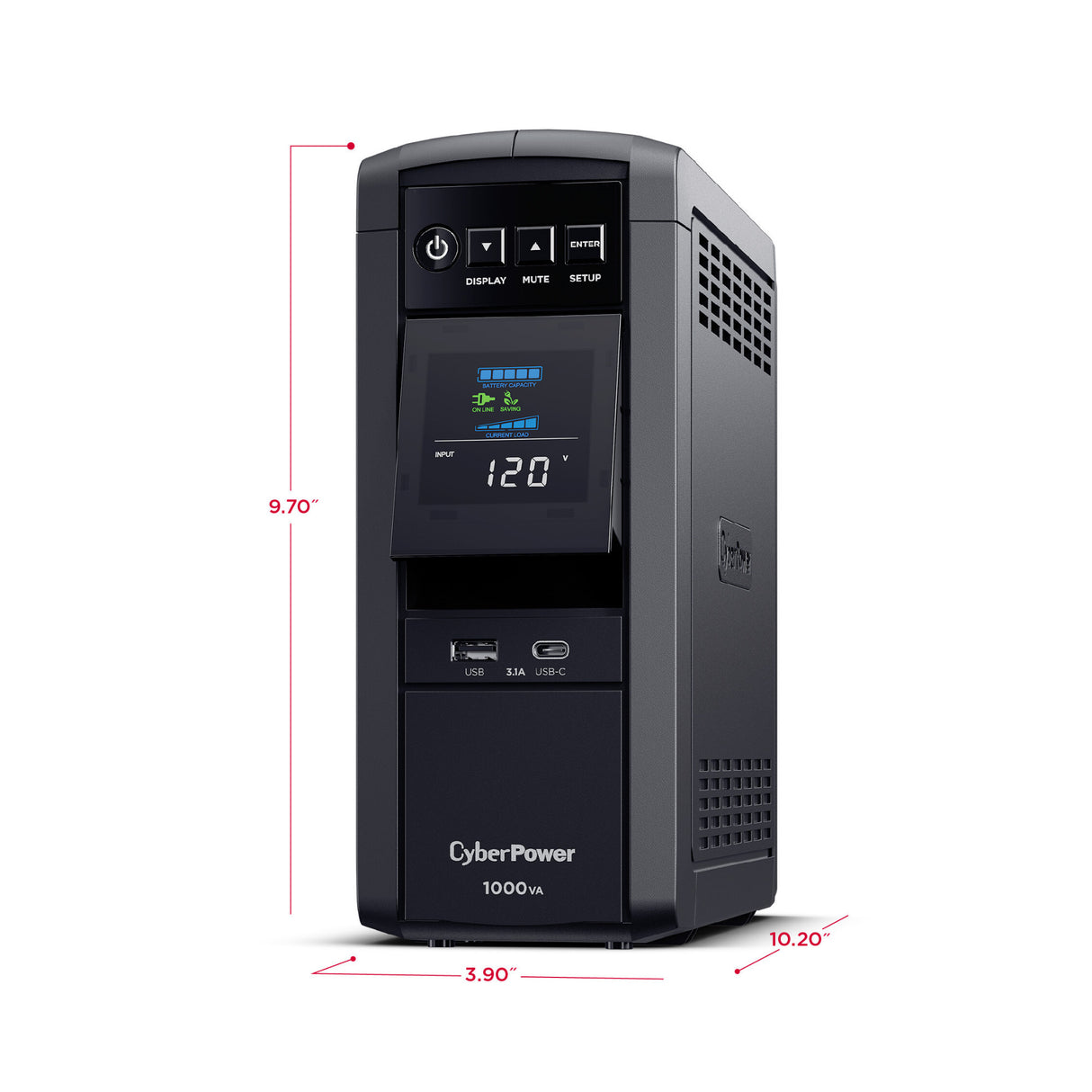 CyberPower CP1000PFCLCD PFC Sinewave UPS System Battery Backup (UL Certified)