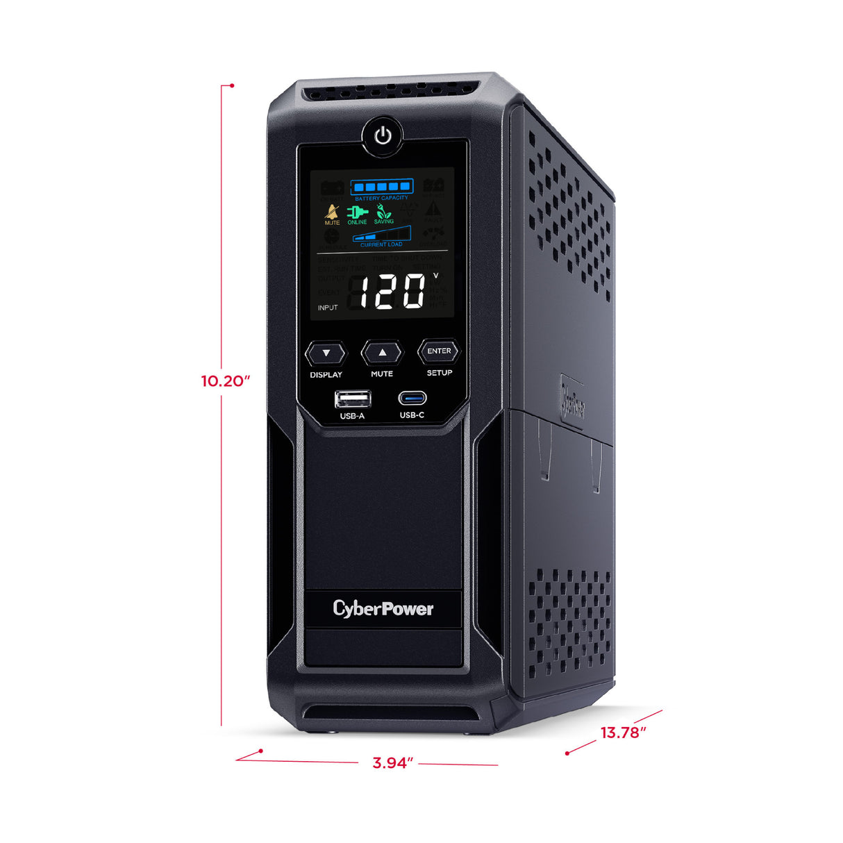 CyberPower CP1500AVRLCD3 Mini Tower UPS Battery Backup and Surge Protector