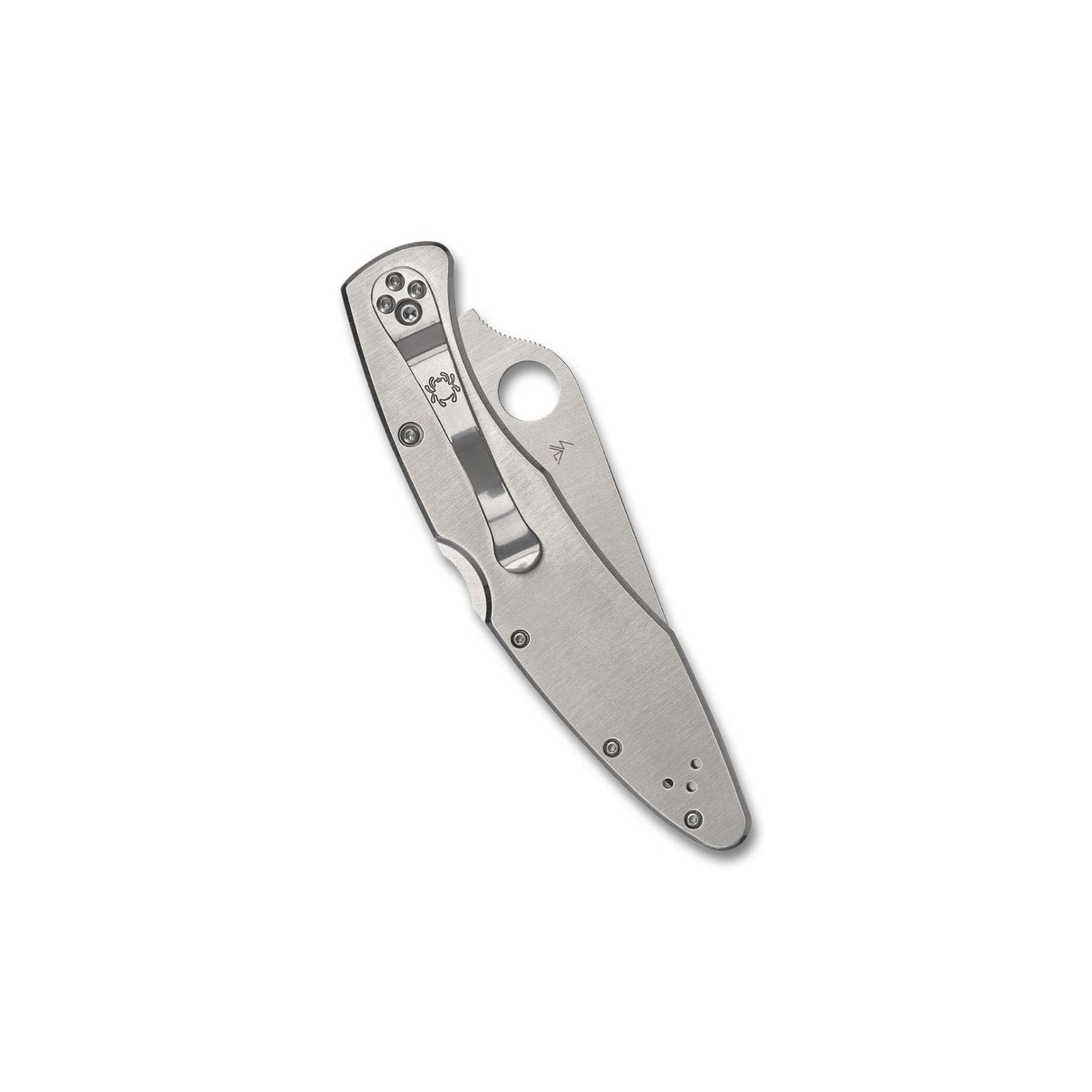 Spyderco Plain Edge Police Model Folding Knife with VG-10 Steel and Back Lock