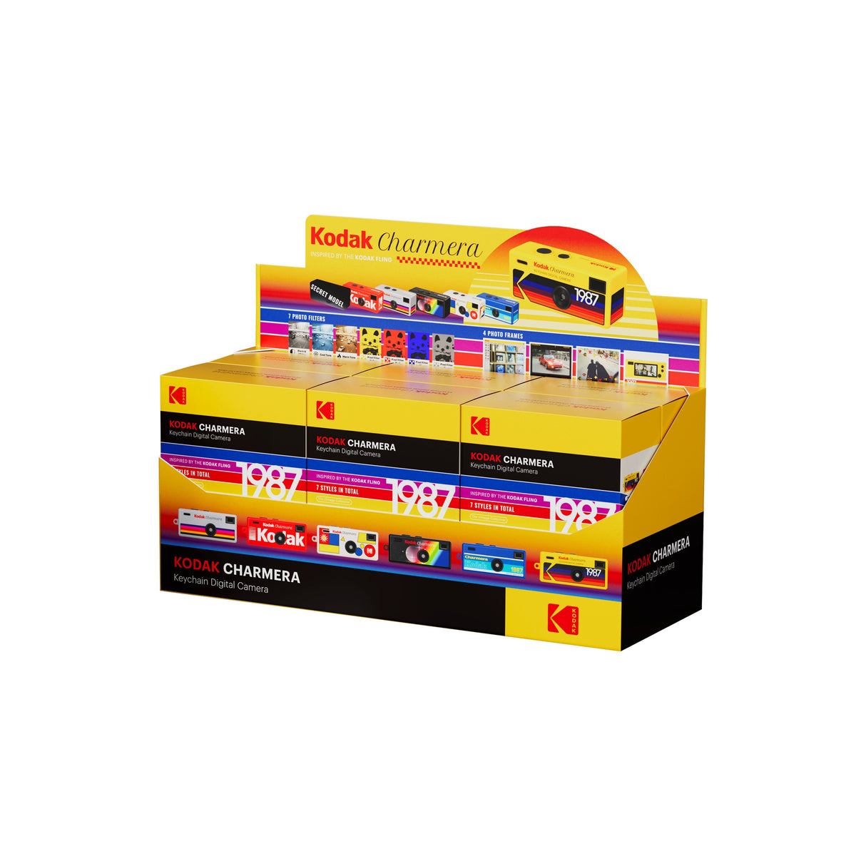 Kodak Charmera Keychain Digital Camera (6-Pack, Random Style Blind Box)