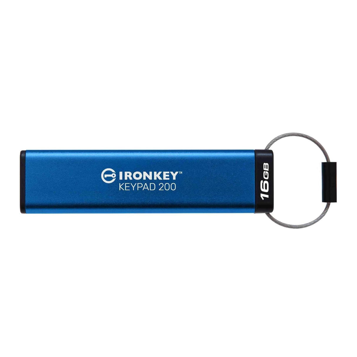 Kingston IronKey Keypad 200 Series 16GB USB-A Encrypted Flash Drive (Blue)