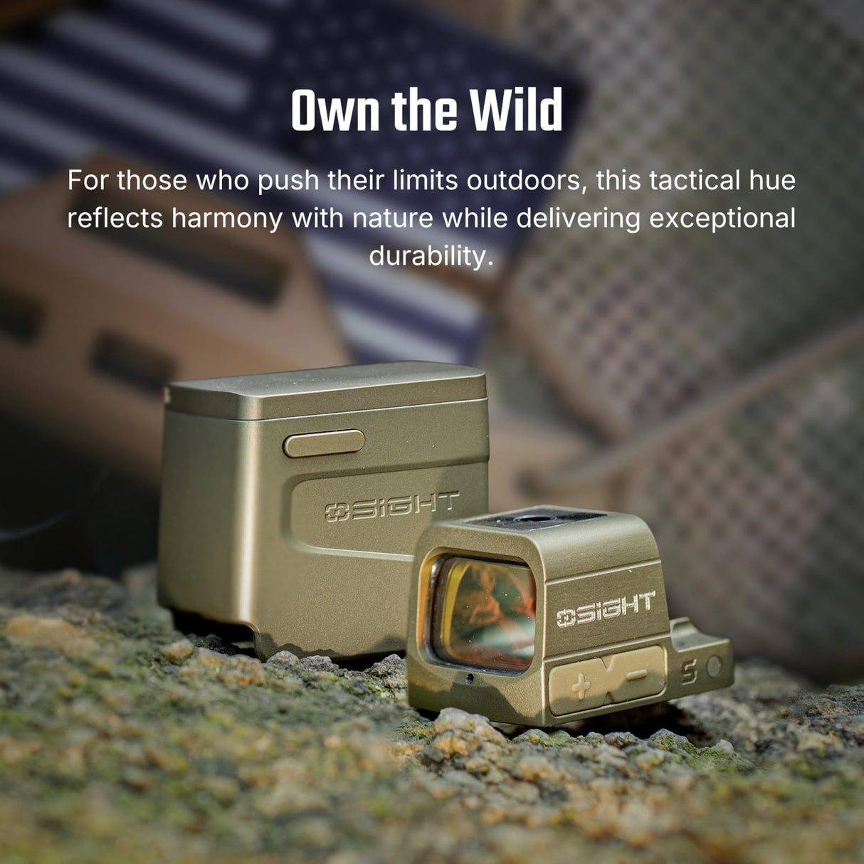 OSIGHT S Olive Green 2 MOA Red Dot and 32 MOA Circle Sight with Charging Cover