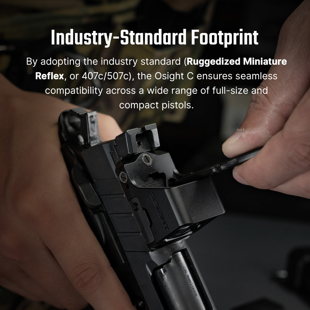 Osight C 3 MOA Red Dot and 32 MOA Circle Sight with Side-Loading Battery