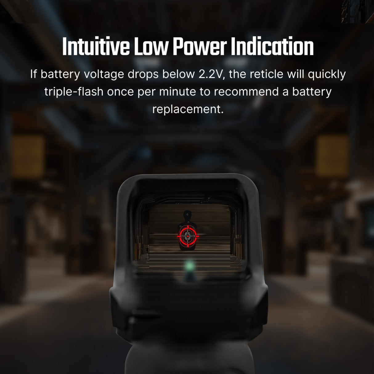 Osight C 3 MOA Red Dot and 32 MOA Circle Sight with Side-Loading Battery