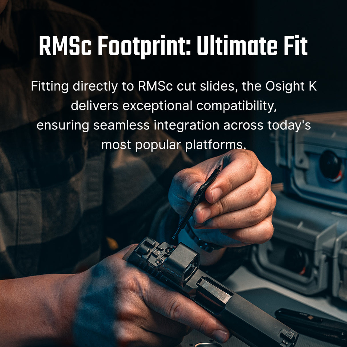 Osight K 6 MOA Red Dot Sight with RMSc Footprint and Side-Loading Battery