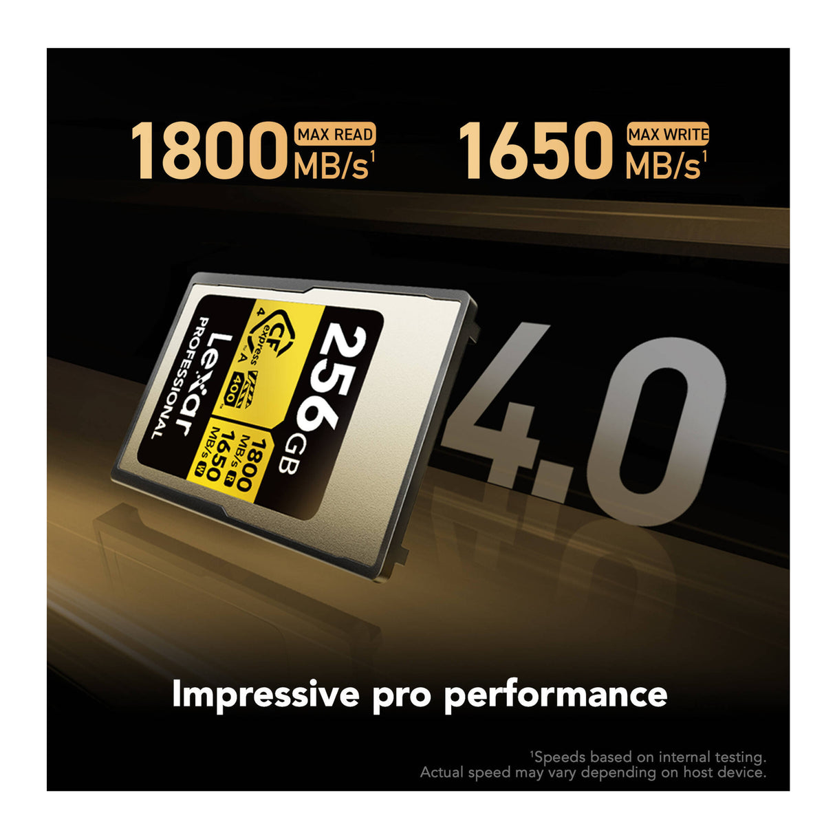 Lexar Gold Series Professional 256GB CFexpress 4.0 Type-A Memory Card