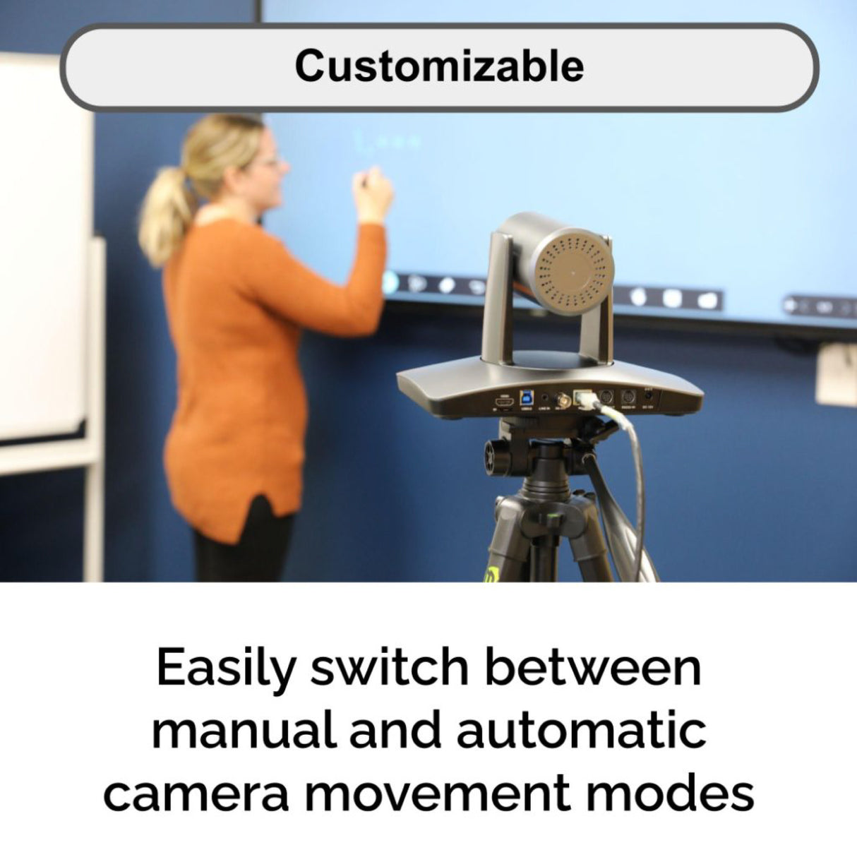 HuddleCamHD SIMPLTRACK3 1080p PTZ Camera for Conferences with 55ft Auto-Tracking