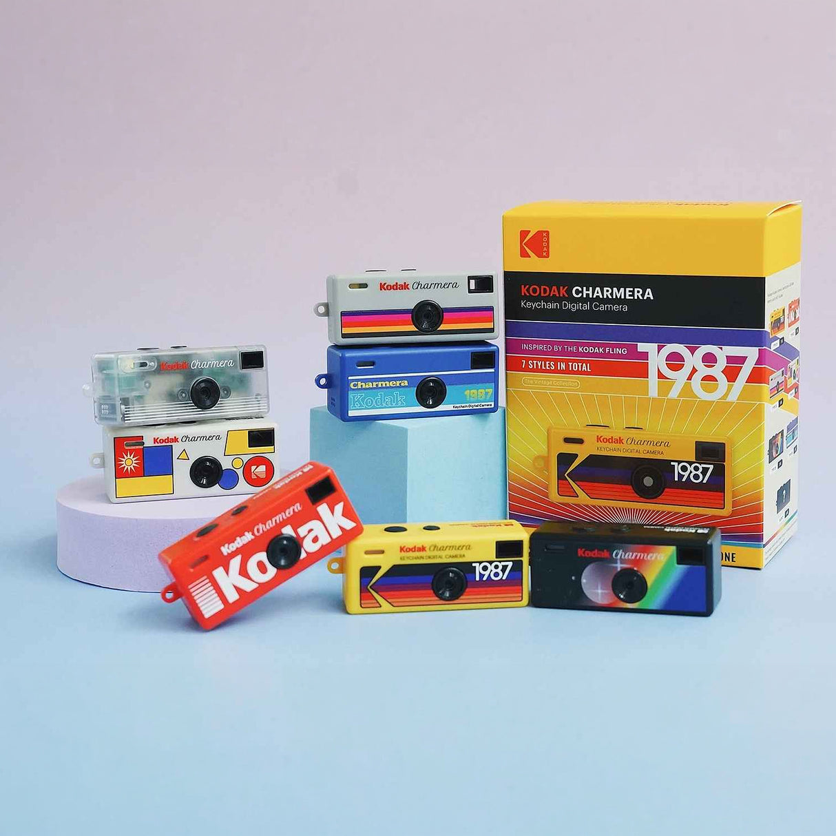 Kodak Charmera Key Chain Digital Camera (Blind Box) w/ 32GB Memory Card Bundle