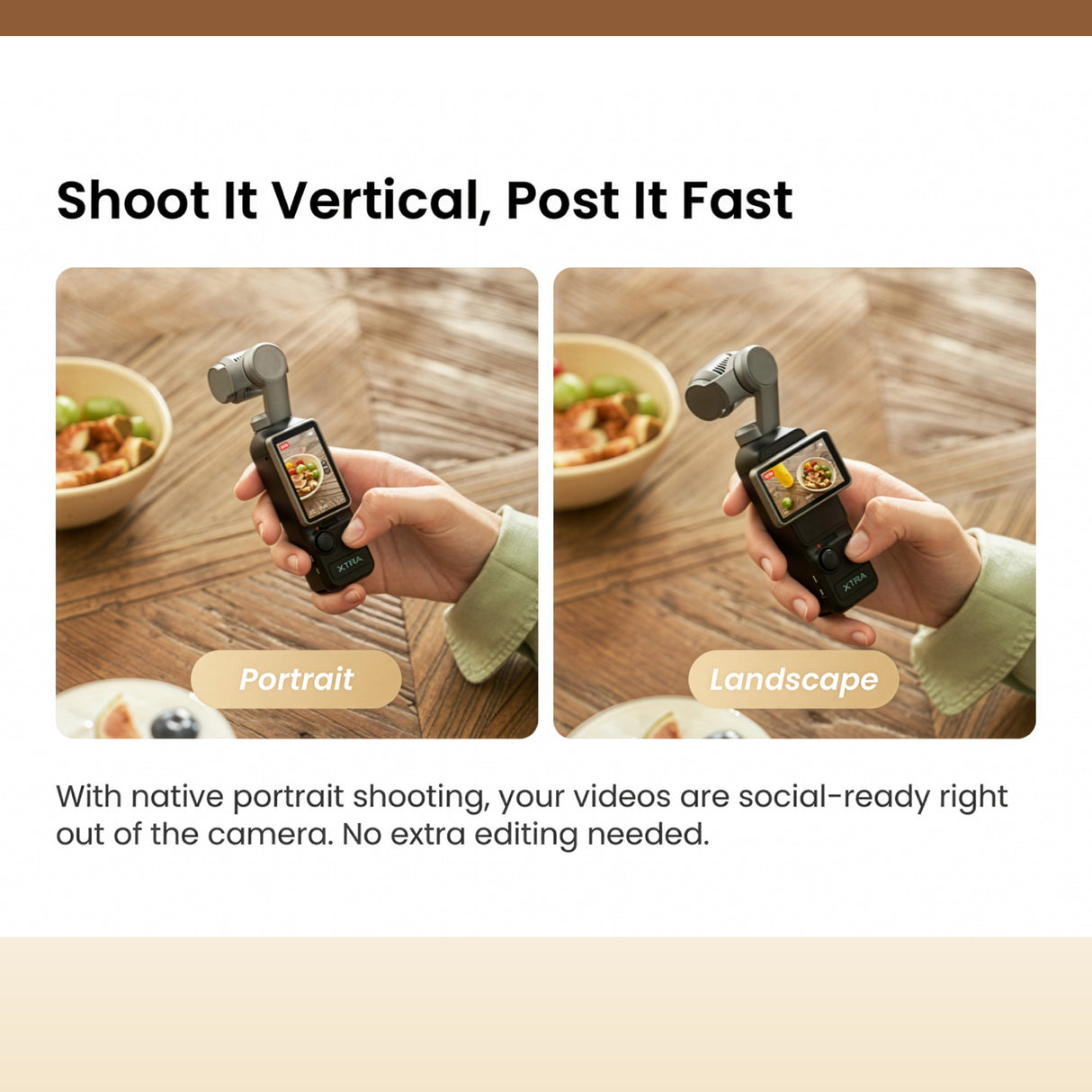 Xtra Edge Muse Gimbal Action Camera with 128GB MicroSD and Accessories Bundle