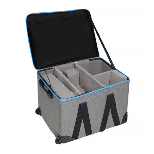 Nanlite Rolling Padded Case for Forza 300B II, 500B II, or FL-20G Fresnel (Gray)