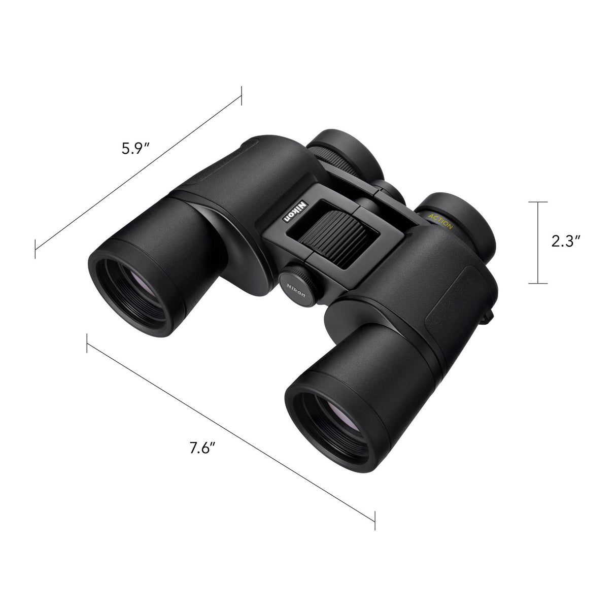 Nikon 10x42 Action Binoculars with Porro Prism Optics and Multi-Coated Lenses
