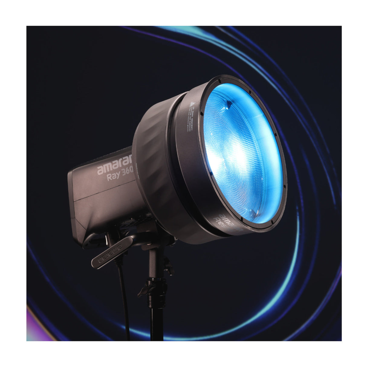 Amaran Ray 360c Full-Color COB Video Light (US) with 3' Soft Light Modifier