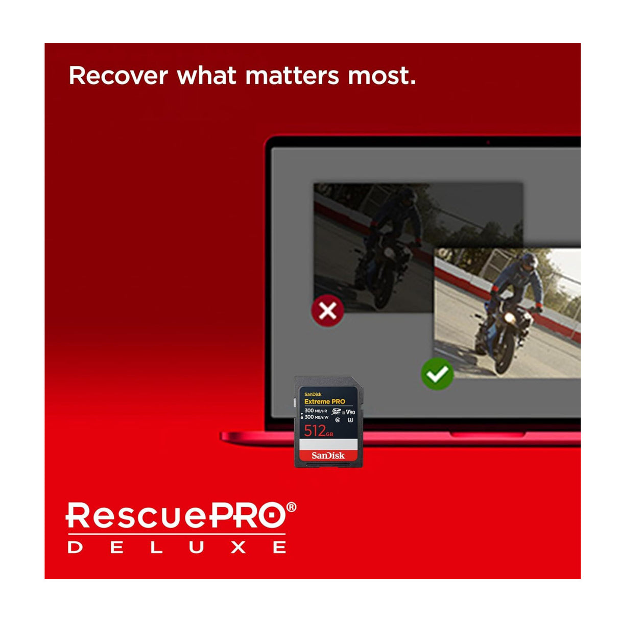 SanDisk 512GB Extreme PRO UHS-II SDXC V90 Memory Card